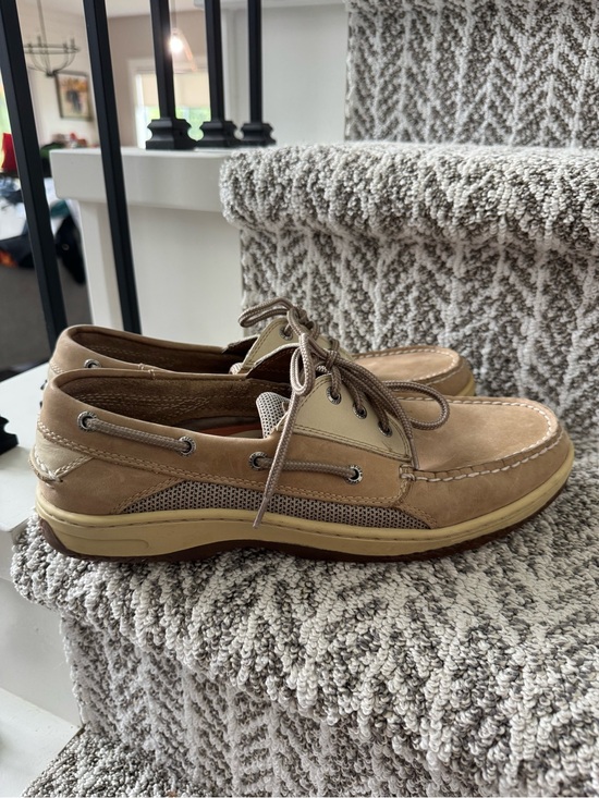 Sperry Other - Sperry Top Sliders Men's Suede Boat Shoes in Tan Lace-Up Deck Style Size 11